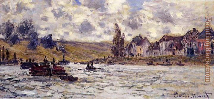 The Village of Lavacourt painting - Claude Monet The Village of Lavacourt art painting